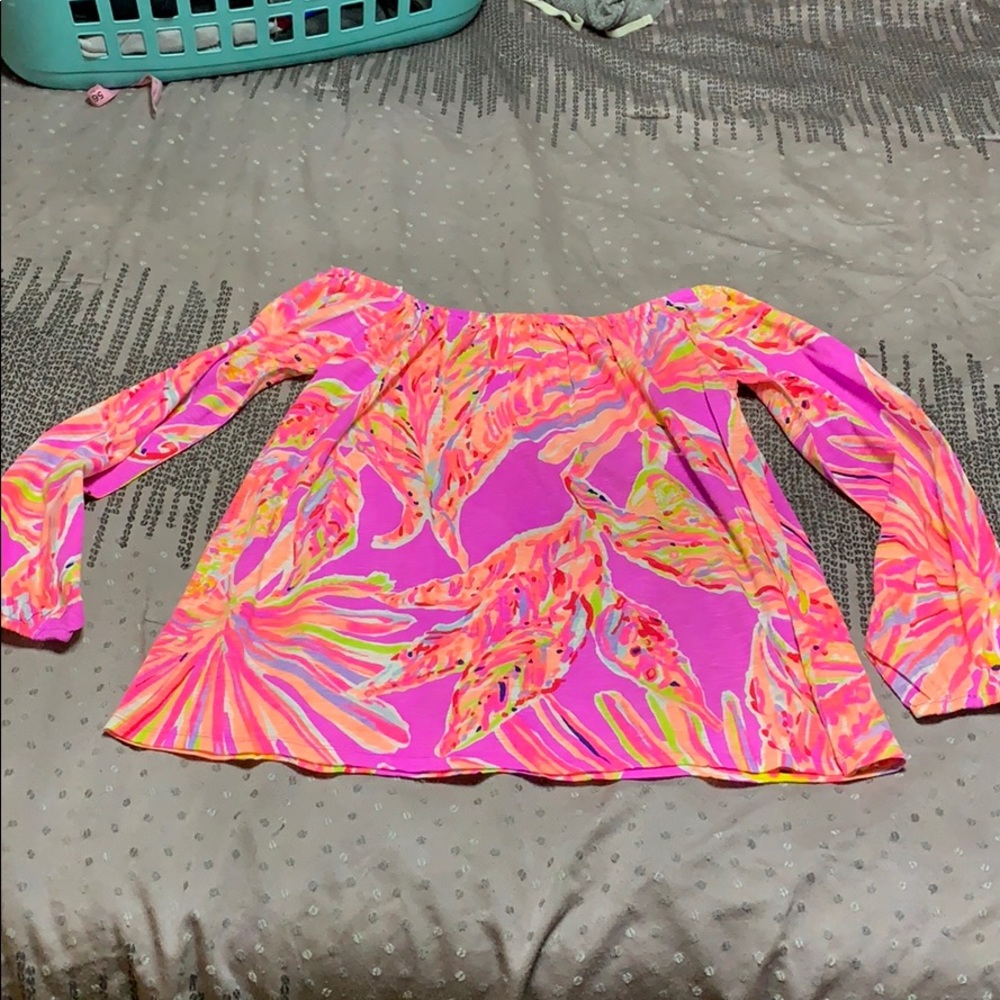 NWT Lilly Pulitzer off shoulder Emma top M